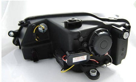 Faruri Vw Jetta VI 11- negru cu led drl