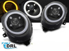 TUB LUMINĂ negru LED DRL faruri pentru MINI Cooper F55 / F56 / F57 2014-2017