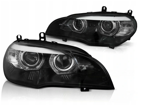 Lămpi Full Led negru pentru Bmw X5 E70 07-13 Xenon D1S
