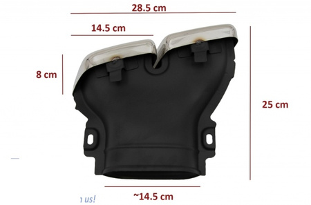 Vârfuri de eșapament Mercedes W213, GLC X253 crom