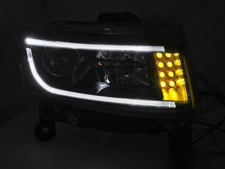 Faruri BLACK LED pentru Jeep Grand Cherokee