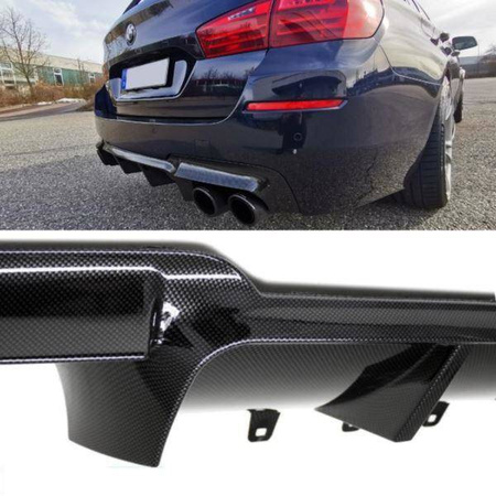 DIFUZOR BMW F10 F11 10-18 LOOK M5 NEGRU CARBON