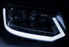 Faruri noi VW T5 10-15 LED TUBE CHROME CHROME T6 LOOK DRL LIFT