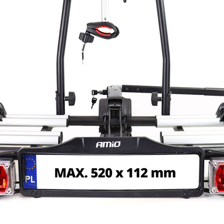 Suport pentru biciclete cu cârlig - E-Bike - 2 biciclete TBC-02/2