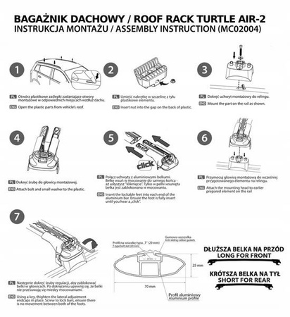 Audi Q7 2015+ portbagaj de acoperiș