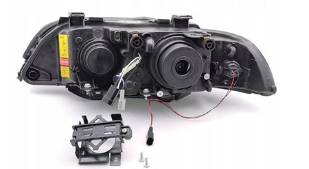 BMW E39 LCI 00-03 Lampa Xenon D2s Black Ring