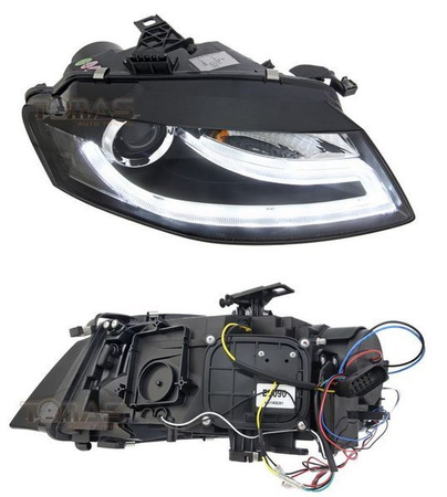 Audi A4 B8 TRU DRL faruri NEGRU
