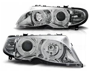 Faruri bmw e46 01-05 angel eyes cromat