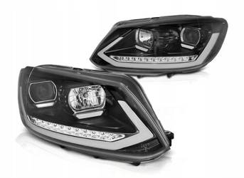 Lămpi Vw Touran II 10-15 negru tub drl dts led