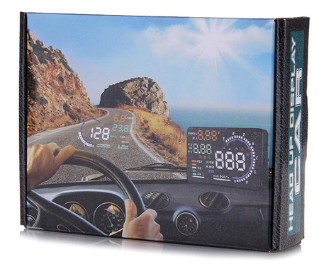 Afișaj proiector LED LCD HUD OBD2 5.5 CLOCKS