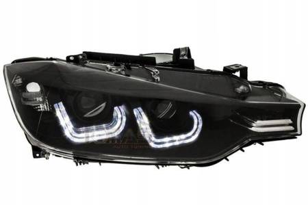 BMW F30 F31 11-15 Faruri cu LED-uri BLACK RINGI LED