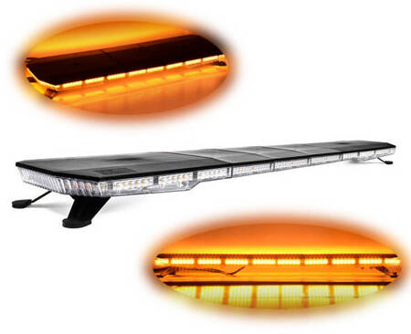 Beam LED avertizare 51 functii 137cm omologare R65 R10 12-24V