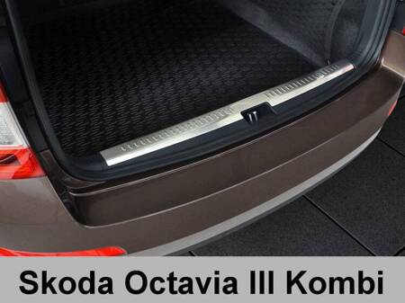 Capacul interior al pragului compartimentului pentru bagaje Skoda Octavia III Kombi (oțel)