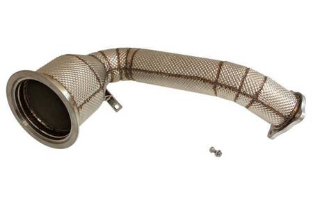 Downpipe Porsche Panamera 971 2013-2018 3.0T KAT 200 Cell Heat Shield