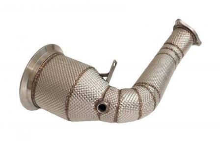 Downpipe Porsche Panamera 971 2013-2018 3.0T KAT 200 Cell Heat Shield