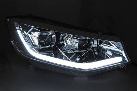 Faruri LED Lămpi DRL cromate pentru VW Caddy 20-