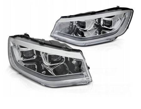 Faruri LED Lămpi DRL cromate pentru VW Caddy 20-