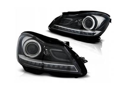 Faruri Mercedes W204 Black H7 XENON LOOK D negru