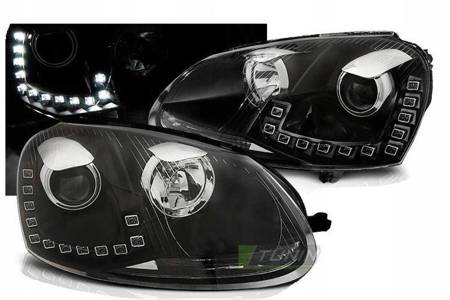 Faruri Vw Golf V 5 Vw Golf V 5 03-09 condus drl negru