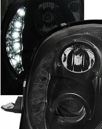 Faruri alfa romeo mito negru led drl