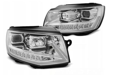 Faruri faruri Vw T6 15- Chrome Tube Led Drl Dts