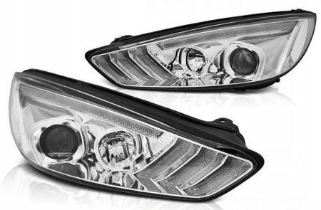 Ford Focus III mk3 15-18 cromat drl led dts lămpi dts