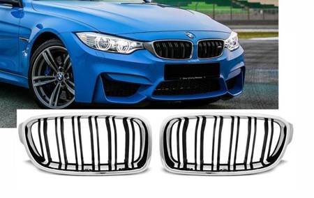 GRILĂ BMW F30 / F31 10/11- M3 NEGRU CROMAT