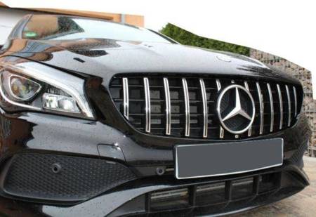 GRILĂ MERCEDES C117 CLA 13-19 AMG LOOK B/C