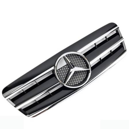 GRILĂ MERCEDES C208 A208 A208 CLK NEGRU CROMAT ASPECT AMG