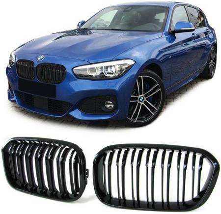 GRILĂ (RINICHI) BMW F20 F21 15-18 NEGRU LUCIOS PD