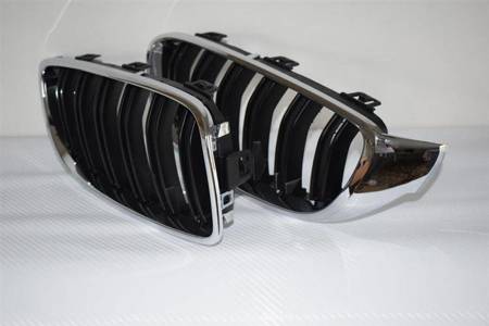 GRILĂ (RINICHI) BMW F32 F33 F36 13- M4 NEGRU CROMAT