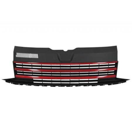 GRILLS BLACK RED se potrivește VW T6 15-19