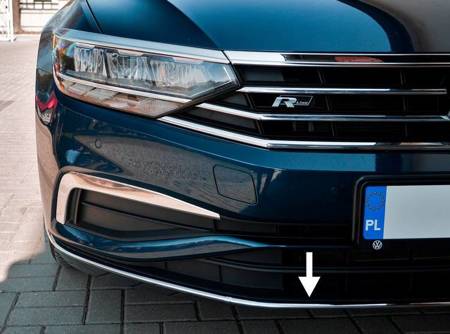 Garnitura barei de protecție față Vw Passat B8 15+