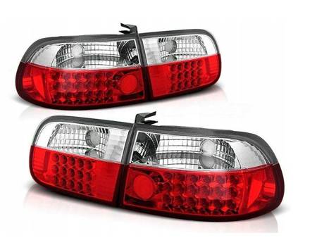 Honda Civic 3d LED lămpi LED 91-95 Roșu Alb Led