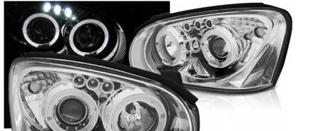 LĂMPI SUBARU IMPREZA II GD 03-05 RINGI CHROME LED