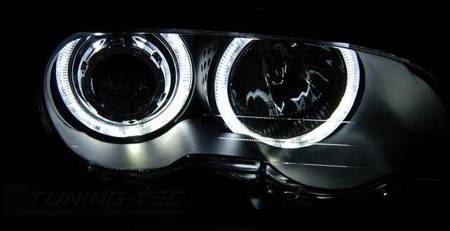 Lămpi BMW E46 99-03 COUPE CABRIO RINGI BLACK LED