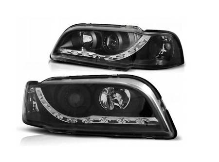 Lămpi volvo s40/v40 96-00 lentile cu lumină de zi negru