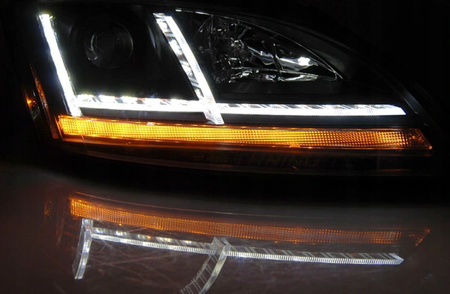 Lămpile Audi Tt 06-10 8j Negru Led Drl Dts Xenon