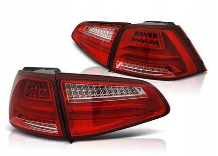 Lumini cu LED-uri Vw Golf VII 7 7 13- roșu alb condus bar