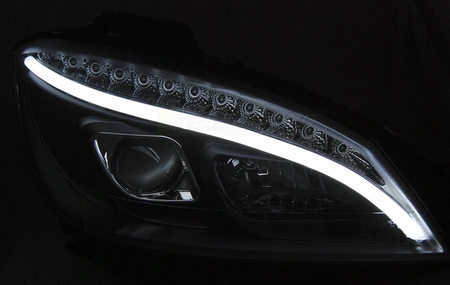 Mercedes W204 Clasa C 07-10 Negru Led Dts lămpi negre