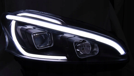 Peugeot 208 12-15 Negru Led Drl faruri