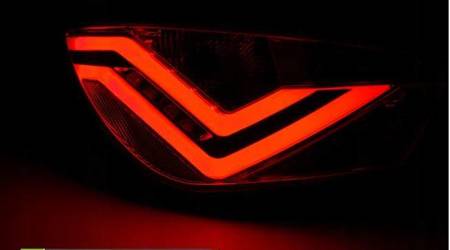 Seat Ibiza 6j 3d 08-12 Red Smoke Led Lamps