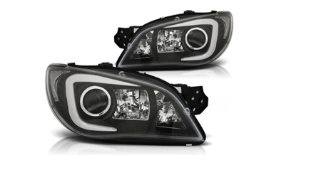 Subaru Impreza Ii Gd 06-07 Led negru lămpi Xenon negru