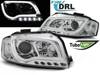 Faruri Audi A3 8p 03-08 Tube Chrome Drl