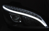 Mercedes W204 Clasa C 07-10 Negru Led Dts lămpi negre