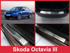 SKODA OCTAVIA 3 Kit (capacul barei de protecție spate + plăcuțe de prag)